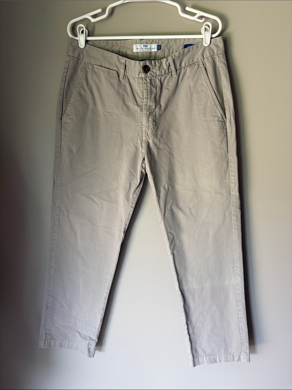 Peter Manning New York Classic Fit Grey Chino Pants